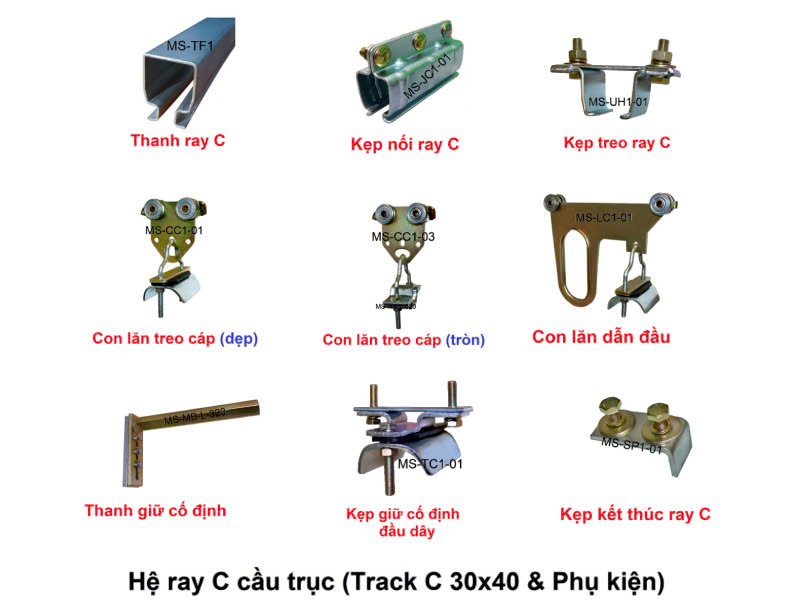 Hệ ray C cầu trục